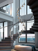 GobekUsa Contemporary Horn Chandelier: Restaurant & Living Room Ceiling Pendant Lighting