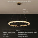 GobekUsa Crystal Pendant Chandelier Modern Luxury Interior Decoration Lighting