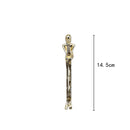 GobekUsa Golden Thinker Ice Crystal Sculpture: Abstract Figure on Crystal Base