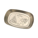 GobekUsa Christmas Fruit Tray Santa Claus Snowman Print Decorative Plate