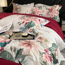 GobekUsa Egyptian Cotton Flower Bedding Set, Luxury 1000TC Duvet Cover, Sheets, Pillowcases