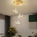 GobekUsa LED Chandelier: Modern Butterfly Design, Acrylic, Exhibition Hall, Staircase, Bedroom Night Lamp Lighting Fixtures