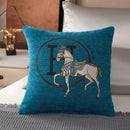 GobekUsa Cotton Home Logo Cushion Cover Throw Pillow Cover House Decor Fur Living Room