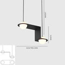 GobekUsa Glass Ball Geometric Chandelier: Modern Nordic Kitchen Office Hanging Lamp