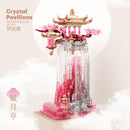 GobekUsa Dream Glass Fu Yue Pavilion Ornament: Ancient Style Indoor Decor for Special Occasions