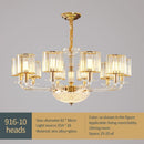 GobekUsa Crystal Glass Pendant Lamp: Modern European Luxury for Living, Dining, Bedroom