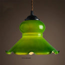GobekUsa Green Glass LED Pendant Light for Home, Restaurant, Bar, and Loft Style Decor.