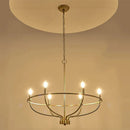 GobekUsa Industrial Chandelier Light: Retro Iron Pendant Lamp for Living Room, Kitchen, Restaurant