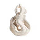 GobekUsa Ceramic Curl Sculpture Decor Modern Porcelain Figurine Room Decoration