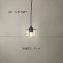 GobekUsa Glass Globe Chrome Pendant Light - Nordic Style Hanging Lamp