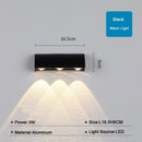 GobekUsa LED Wall Lamp 3W Indoor Outdoor Waterproof Lighting Fixture for Bedroom Stairway