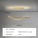 GobekUsa Glass Balls G9 LED Chandelier for Dining Room & Kitchen