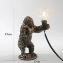 GobekUsa King Kong Gorilla Resin Table Lamp Night Light for Baby's Bedroom