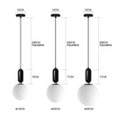 GobekUsa Glass Ball LED Chandelier for Modern Living Spaces