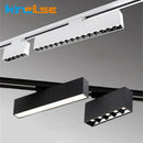 GobekUsa LED Track Light 10/20W COB Adjustable Grille Spot Lamp Linear Fill Rail Lighting