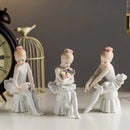 GobekUsa Ceramic Ballet Girl Figurine: Home Decor, Living Room, Bedroom, Kids Gift