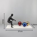 GobekUsa Abstract Character Metal Sculpture Desk Ornament Aesthetic Room Decor