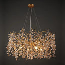 GobekUsa Crystal LED Chandelier 60/80/100 cm Golden Luxury Lamp for Dining & Living Room