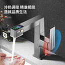 GobekUsa LED Basin Faucet Pull Out Mixer Tap Hot Cold Water Bathroom Sink Vanity