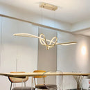 GobekUsa Gold LED Chandeliers: Modern Kitchen & Restaurant Lighting Fixtures