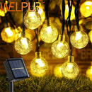 GobekUsa Crystal Ball Solar Fairy Lights for Outdoor Garden Christmas Wedding Decor