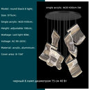 GobekUsa Acrylic Leaf Chandelier LED Light Dimmable Luxury Pendant for Home Decor