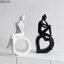 Abstract Figures Sculpture Modern Minimalism Decor Room Crafts GobekUsa Aesthetics