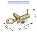 GobekUsa Gold Bidet Faucet Handheld Sprayer Single Cold Water Tap Hygienic Toilet Shower