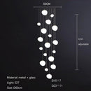 GobekUsa Glass Ball LED Pendant Lights for Home Decor, Living/Dining Room, Bar, & Stairs