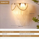 GobekUsa Luxe Crystal Glass Wall Lamp for Aisle, Living Room, Bedroom & Corridor Lighting