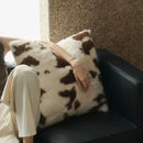 GobekUsa Luxe Faux Fox Fur Throw Pillows for Home Decor - Plush, Soft, Cozy Sofa Cushion