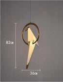 GobekUsa Crane Chandelier Iron LED Light for Bedroom Dining Children's Room