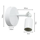 GobekUsa Industrial LED Wall Sconce Iron Bedside Lamp Retro Loft Indoor Lighting