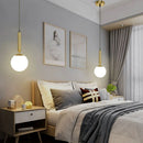 GobekUsa Glass Ball Pendant Chandeliers for Dining Room Bedroom Lighting