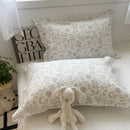 GobekUsa Korean Floral Cotton Pillowcase 40x60cm, 48x74cm, 50x80cm, Home Cushion Cover