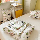 GobekUsa Cartoon Patchwork Summer Cooling Blanket Lightweight Air Condition Comforter