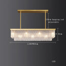 GobekUsa Crystal LED Chandelier: Minimalist Luxury Lighting for Dinning Table