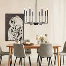 GobekUsa Iron Chandelier for American Rural Style Living Room Kitchen Dining Bedroom