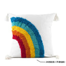 GobekUsa Geometric Hand-Embroidered Tassel Pillowcase