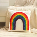 GobekUsa Geometric Waves Tufted Pillow Covers with Embroidered Tassels