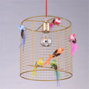 GobekUsa Gold Bird Cage Pendant Lamp for Nordic Loft Home Living Room Bedroom