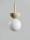 GobekUsa Cream Style Nordic LED Pendant Lamp for Bedroom, Small Chandelier, Room Lighting