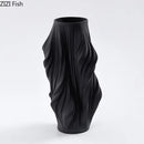 GobekUsa Ceramic Vase with Artificial Flowers for Desk Decoration and Room Aesthetics