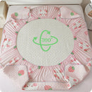 GobekUsa Cute Cartoon Pattern Cooling Fitted Sheet with Natural Latex Fabric