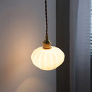 GobekUsa Copper White Glass LED Pendant Lamp for Modern Living Room Decor