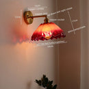 GobekUsa Japanese Style LED Glass Copper Wall Lamp Sconce for Restaurant, Bar, Bedroom, Bathroom