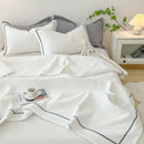 GobekUsa Korean Style Bubble Yarn Quilted Summer Comforter Set