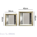 GobekUsa Golden Border Square Mirror Wall Decor Combination
