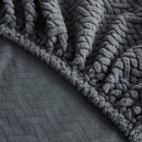 GobekUsa Jacquard Velvet Sofa Cover - Polar Fleece Stretch Slipcovers
