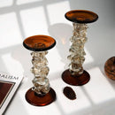 GobekUsa Glass Splicing Candelabrum for Wedding Table Home Decoration